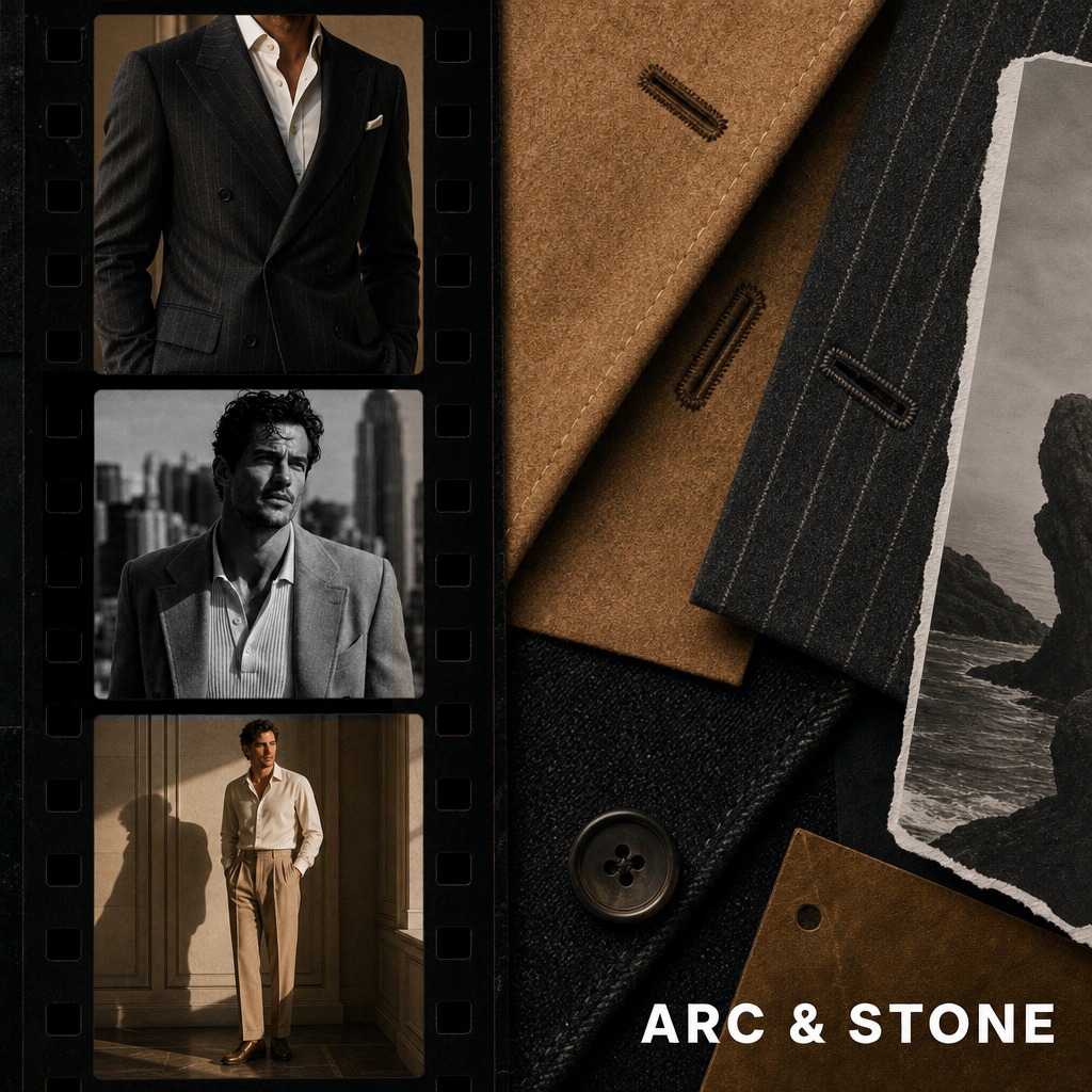Arc & Stone menswear campaign collage